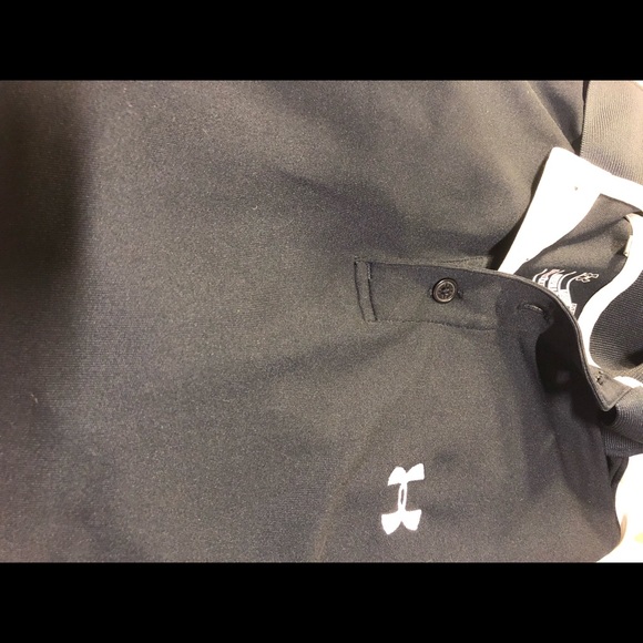 Under Armour Loose Fit polo Mens Med heat gear - Picture 2 of 10
